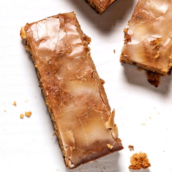 Lemon-Glazed Persimmon Bars 