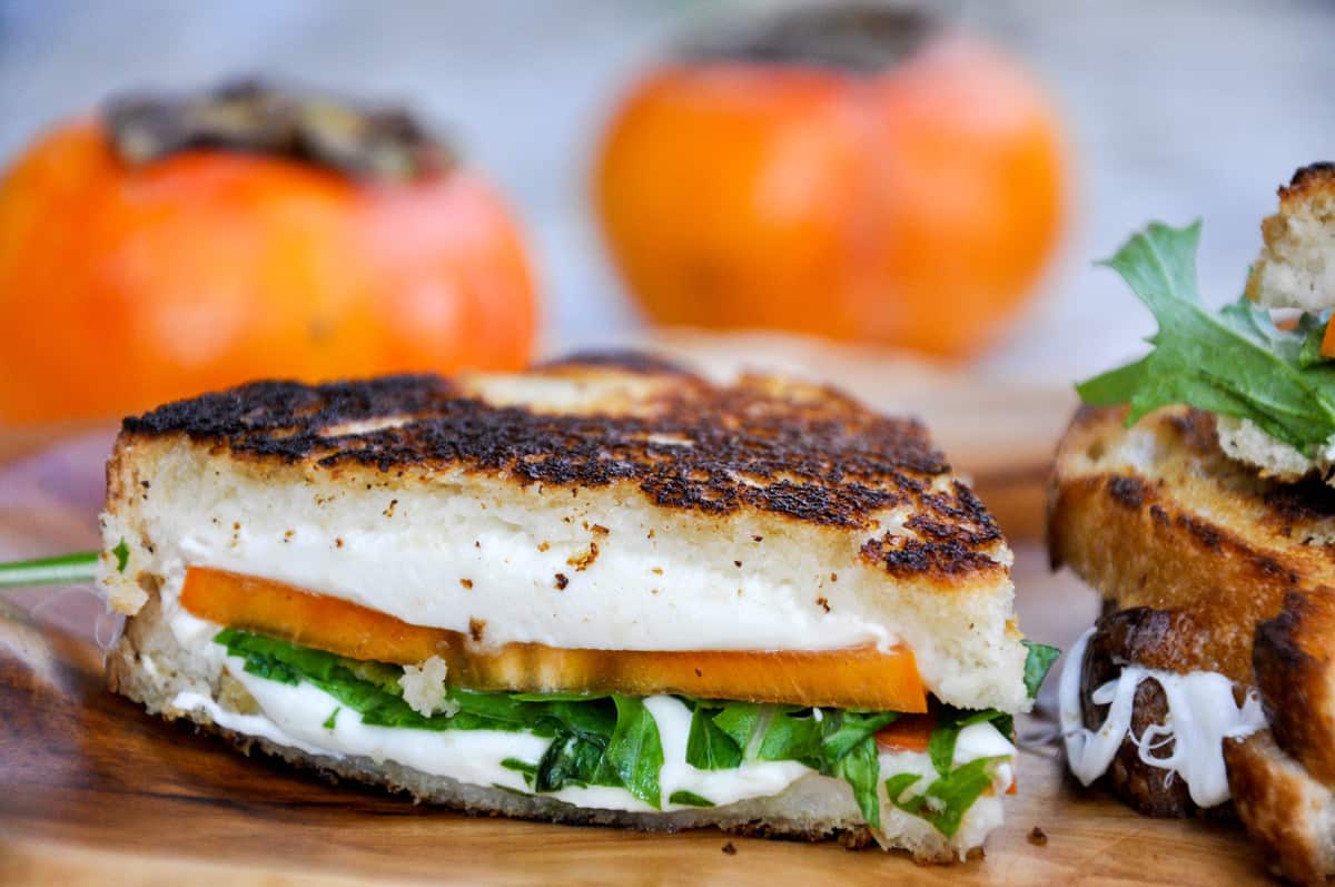 Persimmon Grilled Cheese