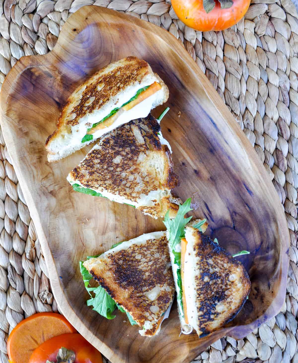 Persimmon Grilled Cheese