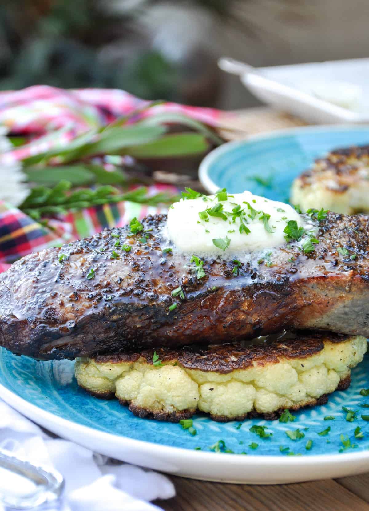 Cauliflower Steaks With Blue Cheese Butter California Grown 