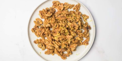A High Protein Snack Recipe for Lemon Meringue Walnuts