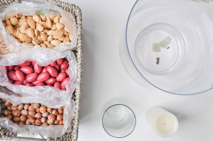 Using whole nuts in your Thanksgiving decor lends an organic feel to your Thanksgiving Table