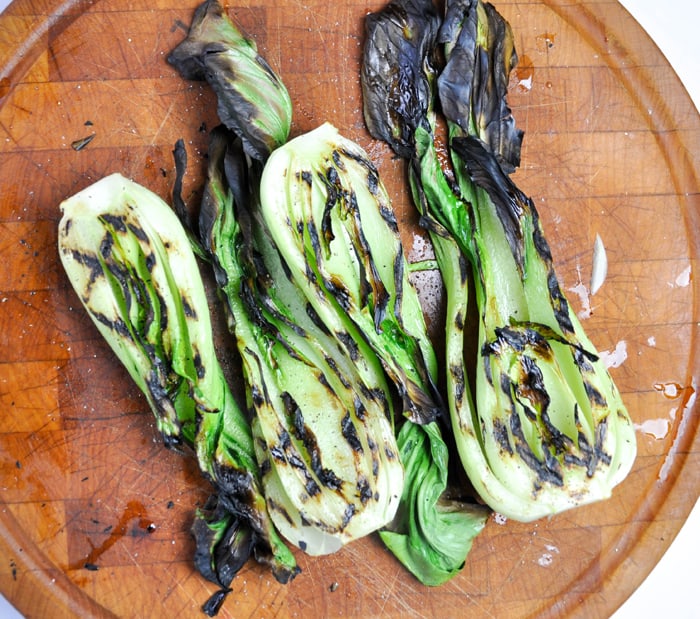 Grilled Baby Bok Choy 