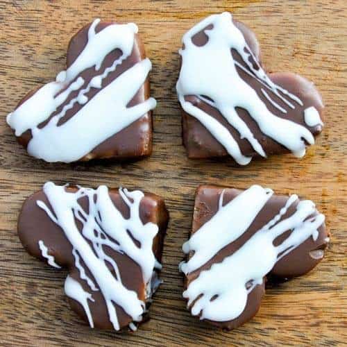 Chocolate Covered Kiwi Hearts