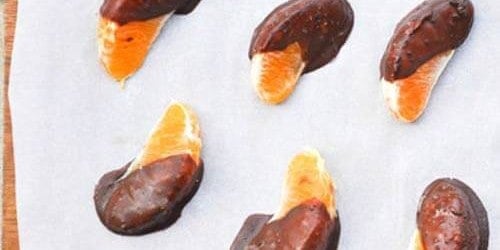 Dark Chocolate Orange Slices (or Tangerine/Mandarin) with Sea Salt