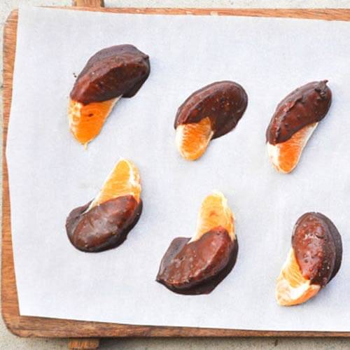 Dark Chocolate Orange Slices (or Tangerine/Mandarin) with Sea Salt