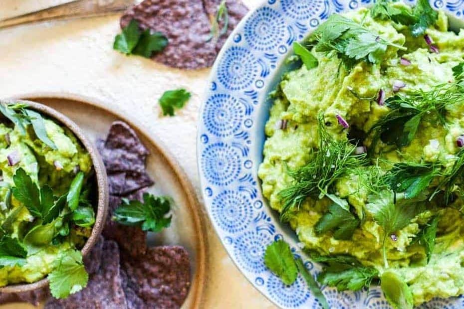 Homemade Guacamole is one of our fave green foods