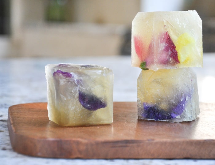 Edible Flower Ice Cubes • Beautiful Ingredient