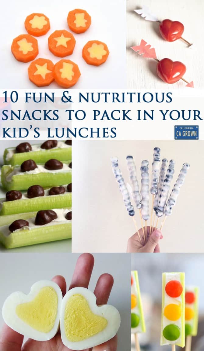 10 Fun & Nutritious Snacks to Pack in Your Kid's Lunch - California Grown