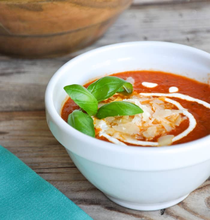 Roasted Tomato Basil Soup