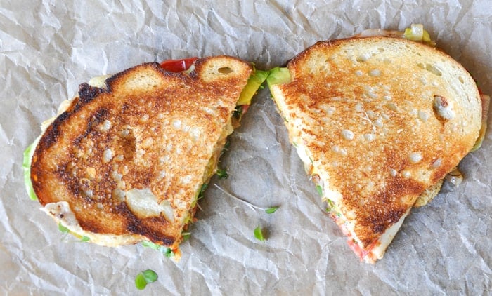 Garden Grilled Cheese Sandwich Recipe