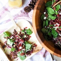 winter salad on plate