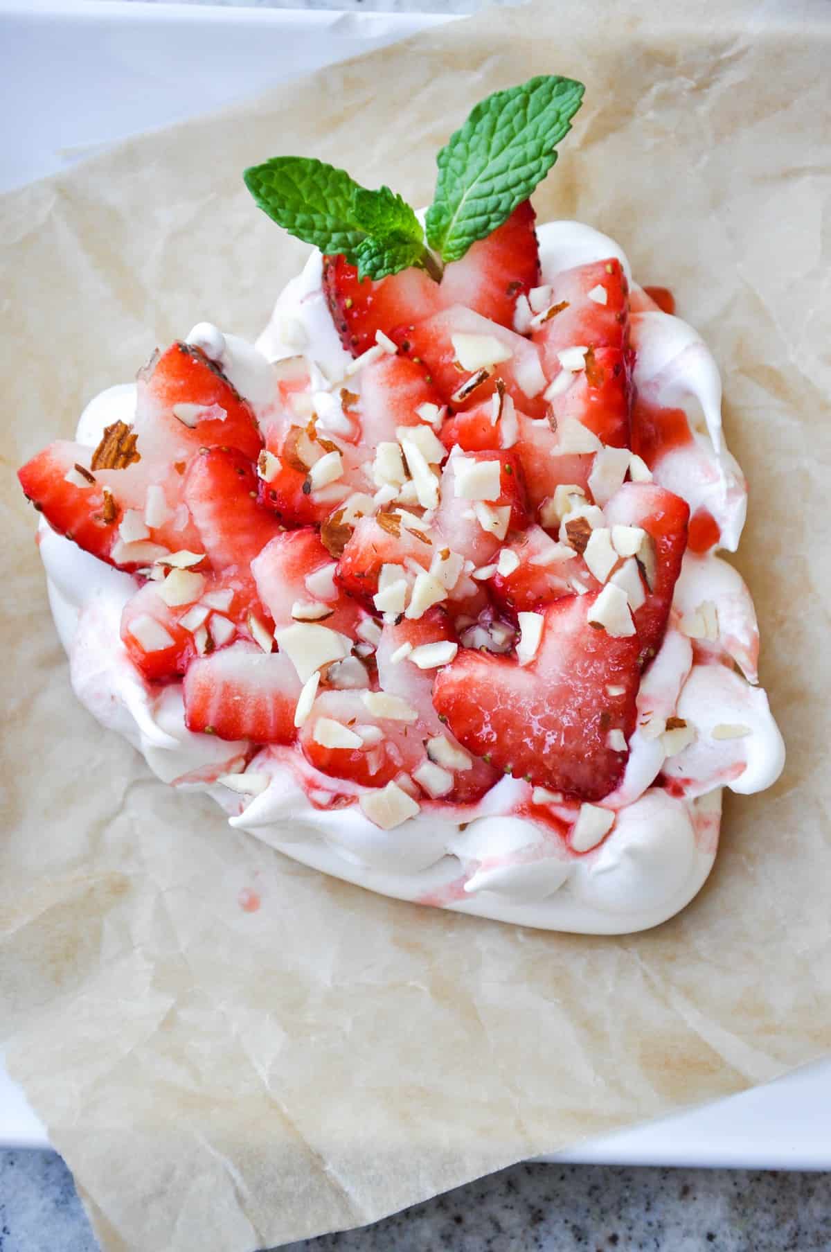 Strawberry Pavlova Hearts