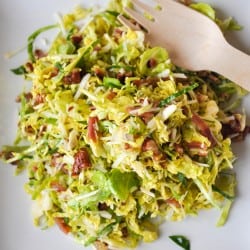 Bacon Pecan Brussels Sprout Salad