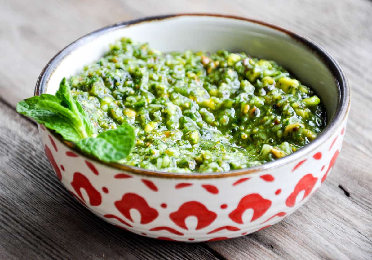 Pistachio Mint Pesto