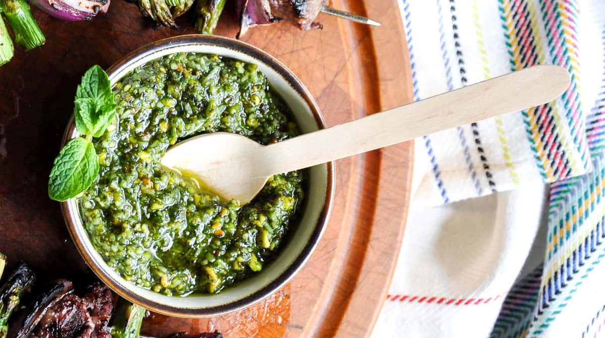 Pistachio Mint Pesto Recipe