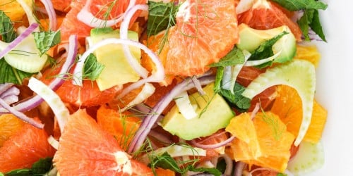 Spring Citrus Salad with Fennel + Poppyseed Dressing