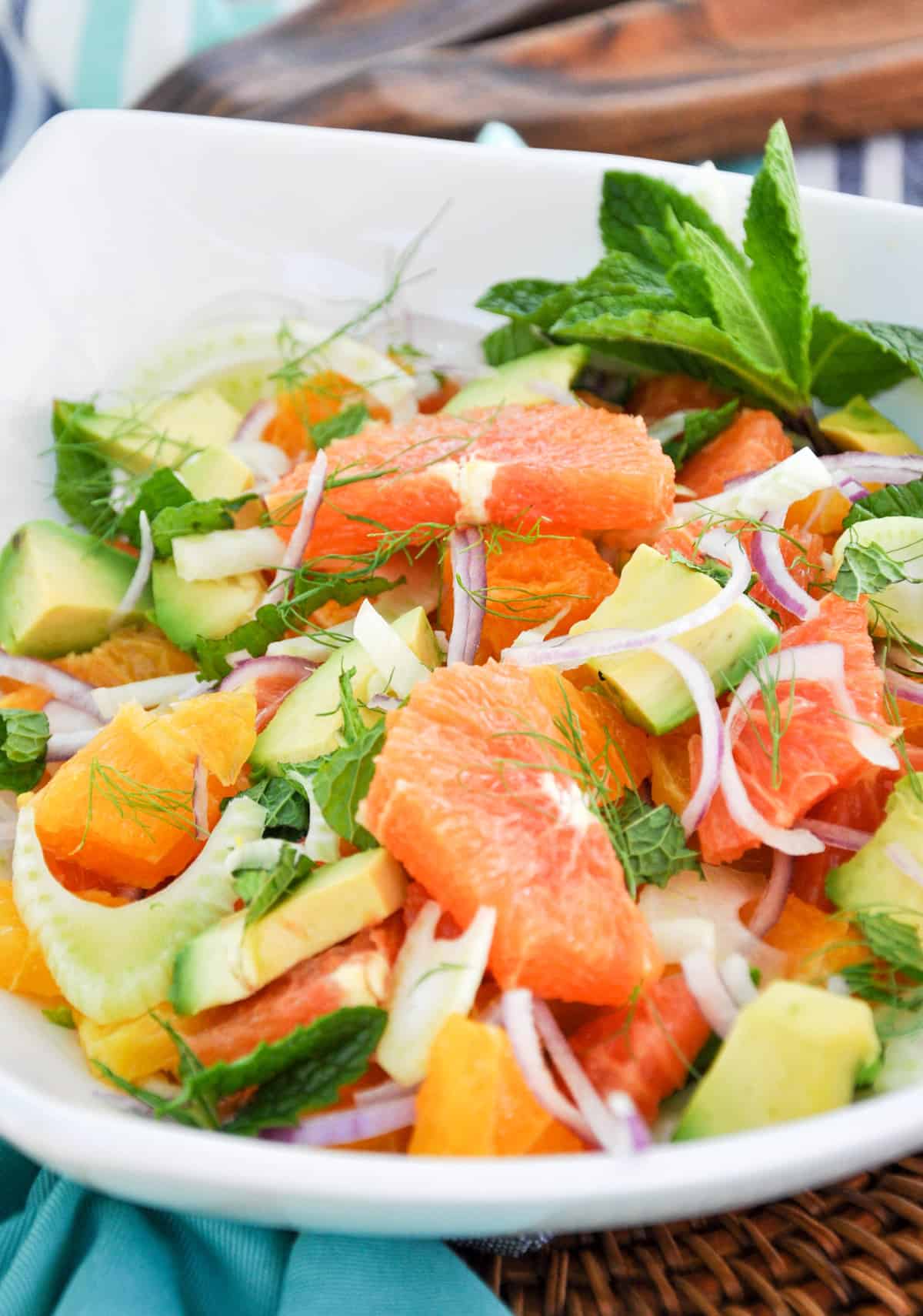 Spring Citrus Salad with Fennel + Poppyseed Dressing