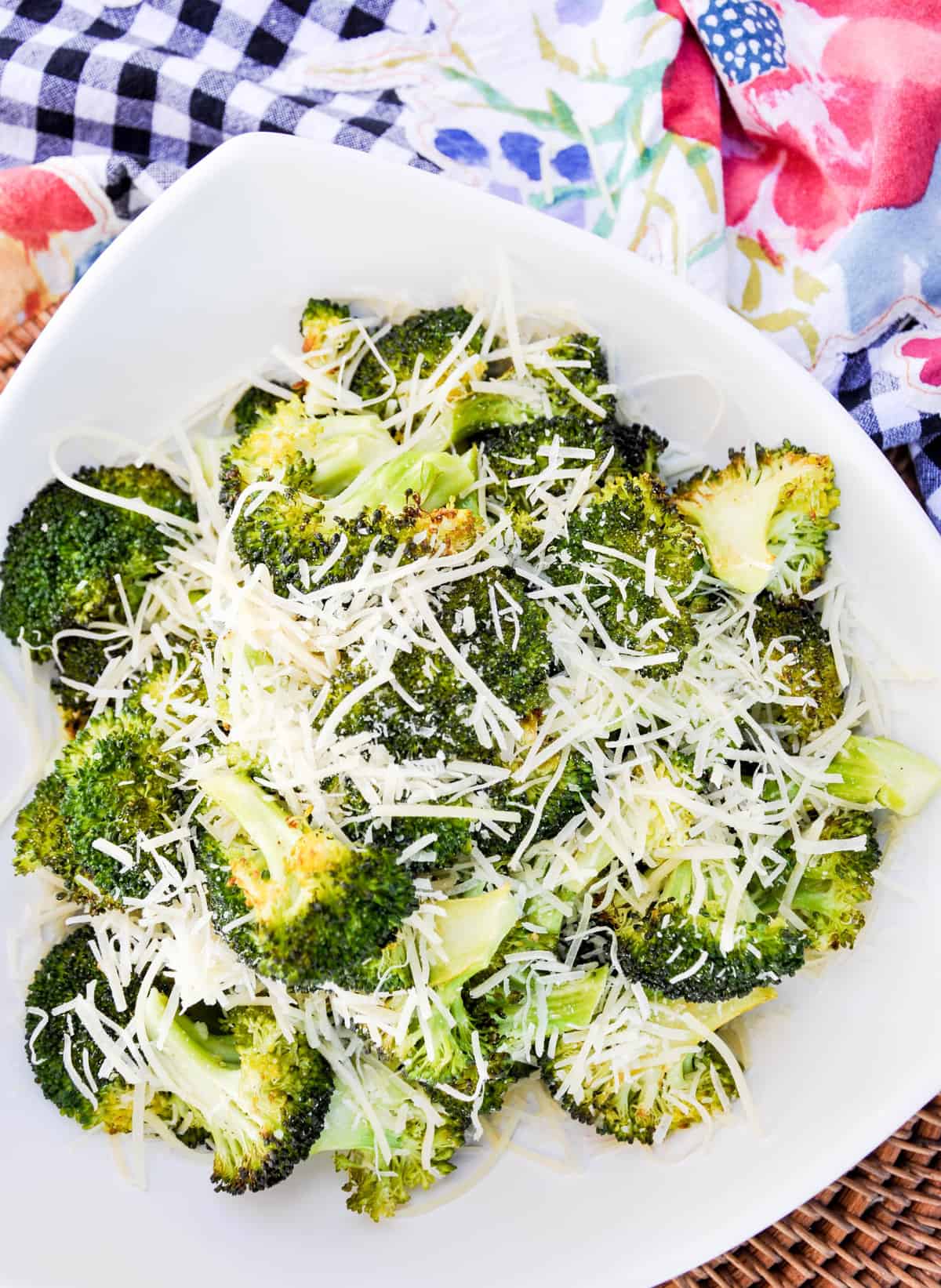 Roasted Garlic Broccoli with Parmesan
