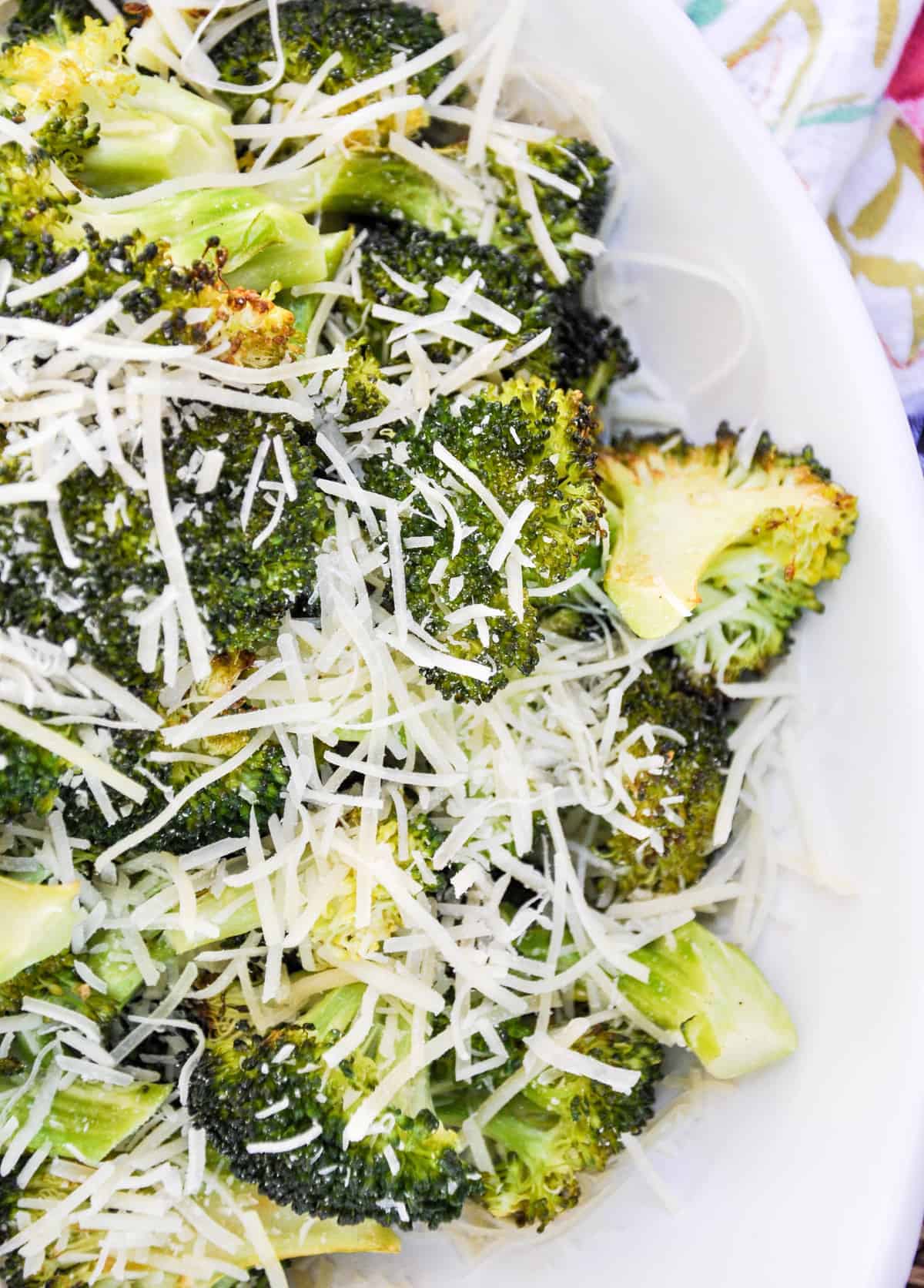 Roasted Garlic Broccoli with Parmesan