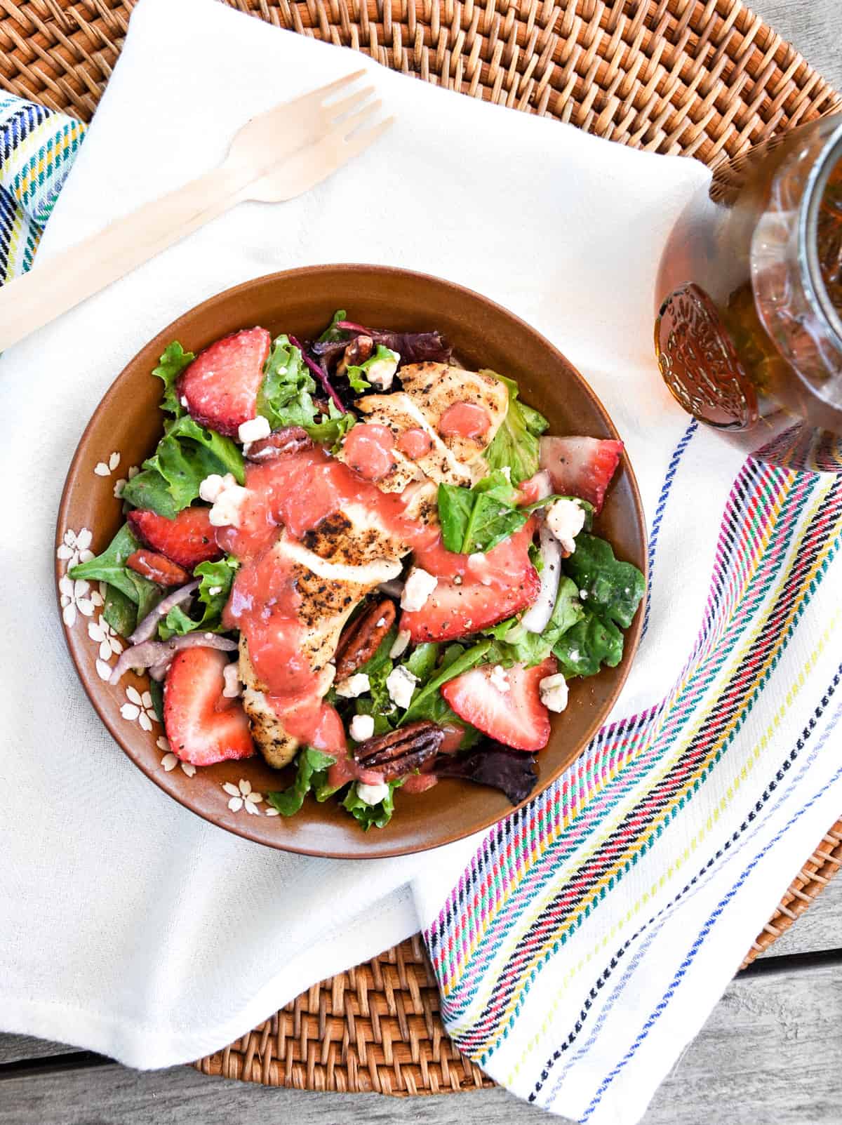 Strawberry Salad With strawberry vinaigrette