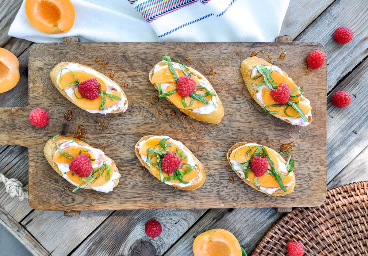 Summer Fruit Bruschetta. So Yum!