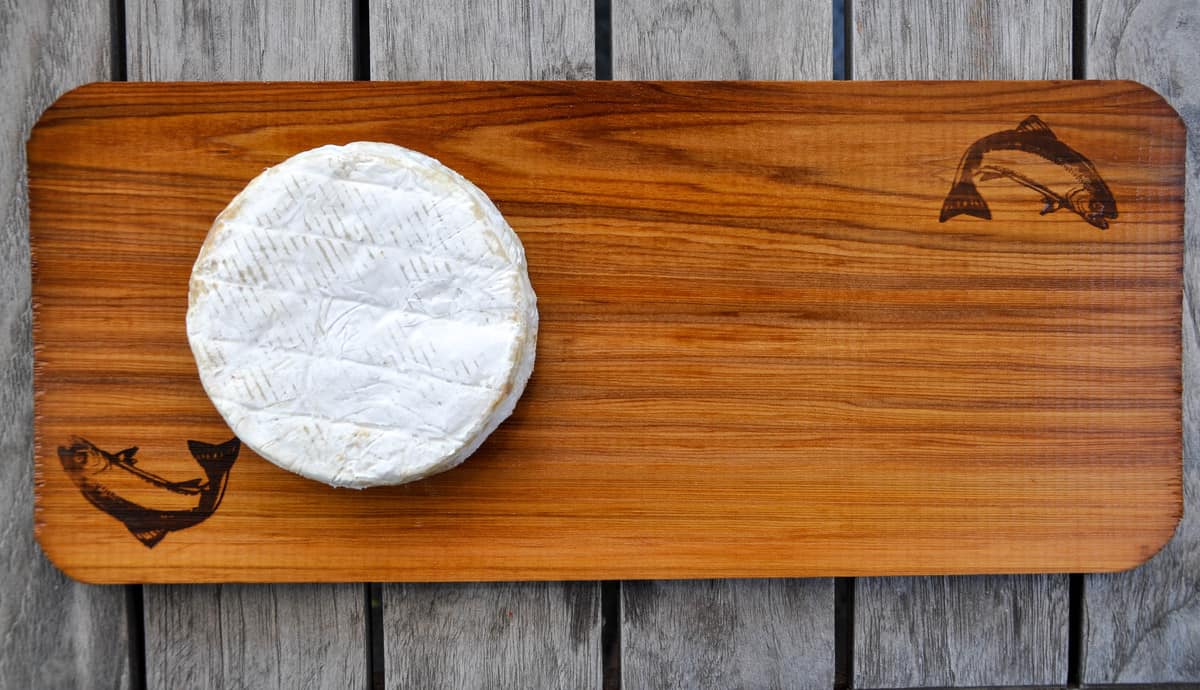 Brie on Cedar Plank