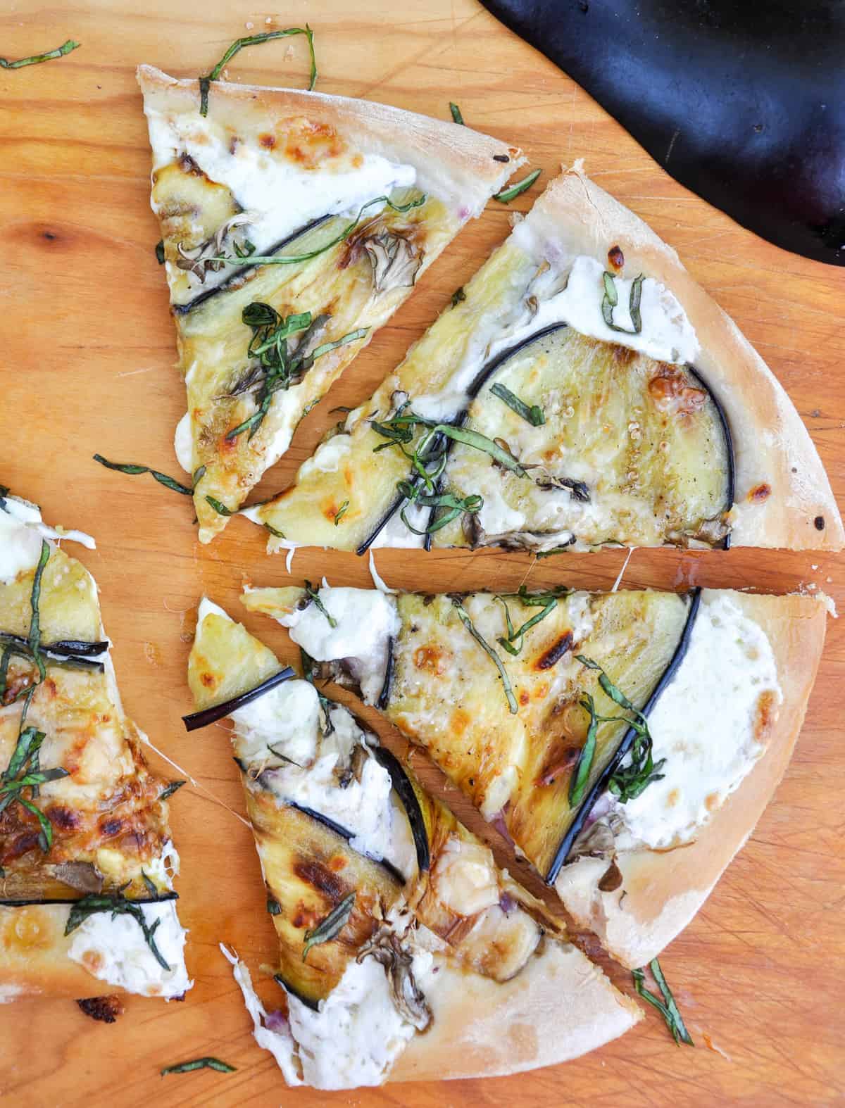 Eggplant Pizza slices