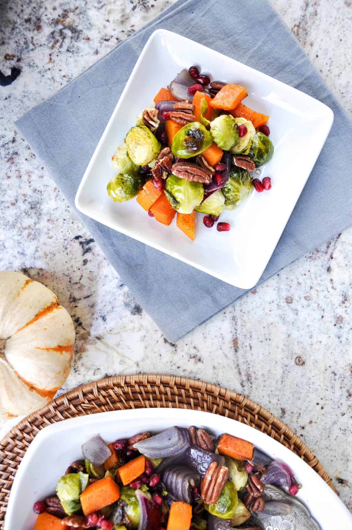 Roasted Brussels Sprout & Butternut Squash Medley