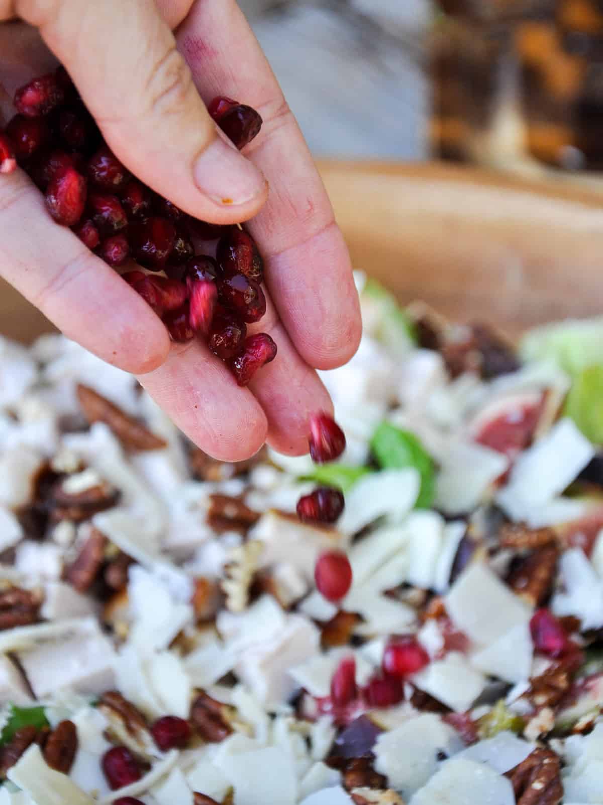 Top with pomegranate 