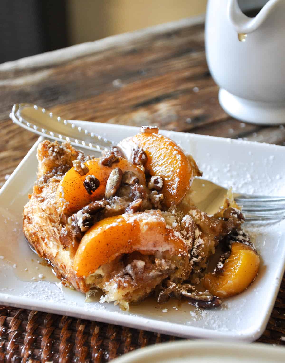 Peaches and Cream Overnight French Toast