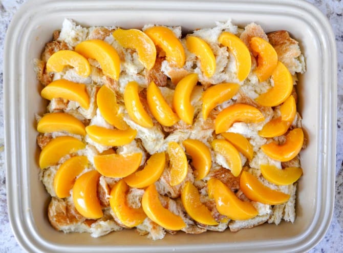 Peaches And Cream French Toast Bake - California Grown