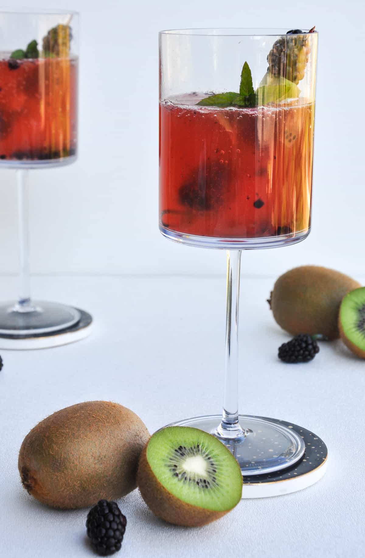 Blackberry Kiwi Mimosa 