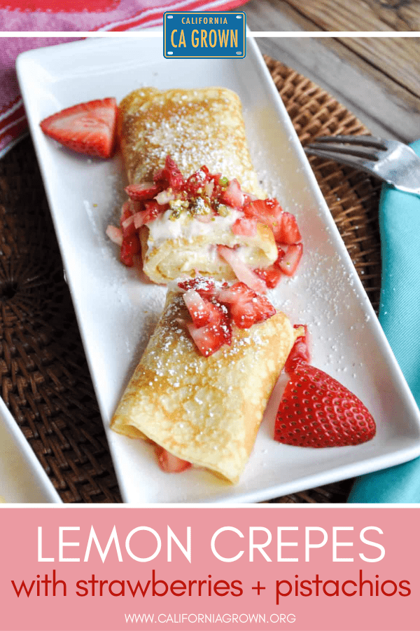 Lemon Crepes With Strawberries & Pistachios The Best Crepe Recipe