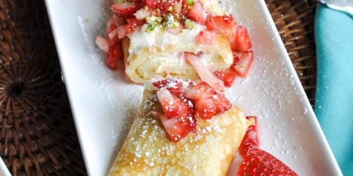 Lemon Crepes With Strawberries & Pistachios – The Best Crepe Recipe