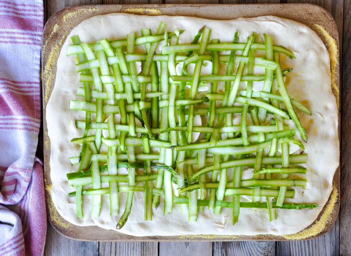 Asparagus Pizza Ribbon 