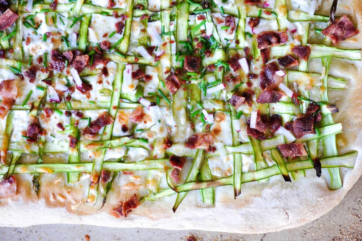 Asparagus Pizza Ribbon 