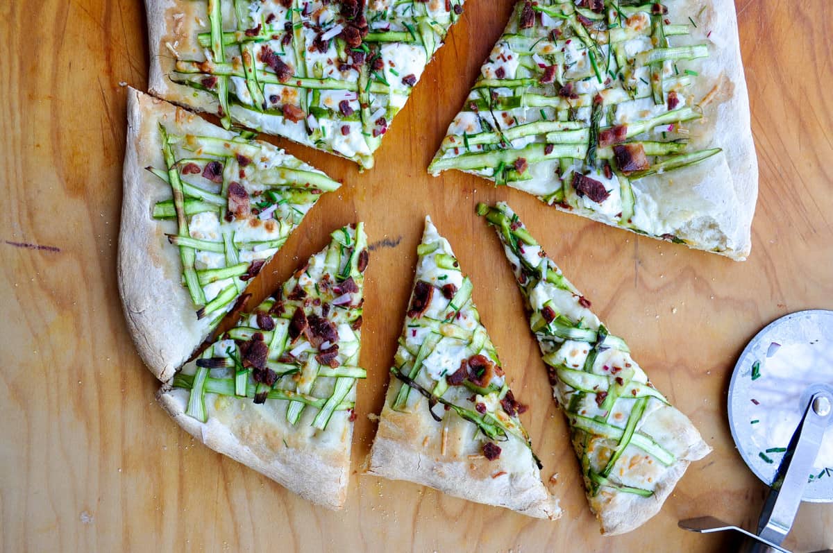 Asparagus Pizza Ribbon 