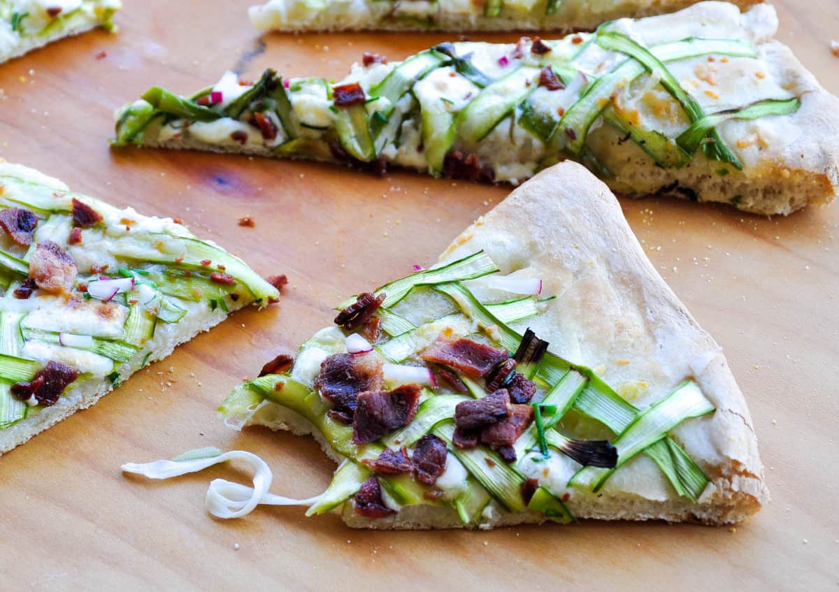 Asparagus Pizza Ribbon 