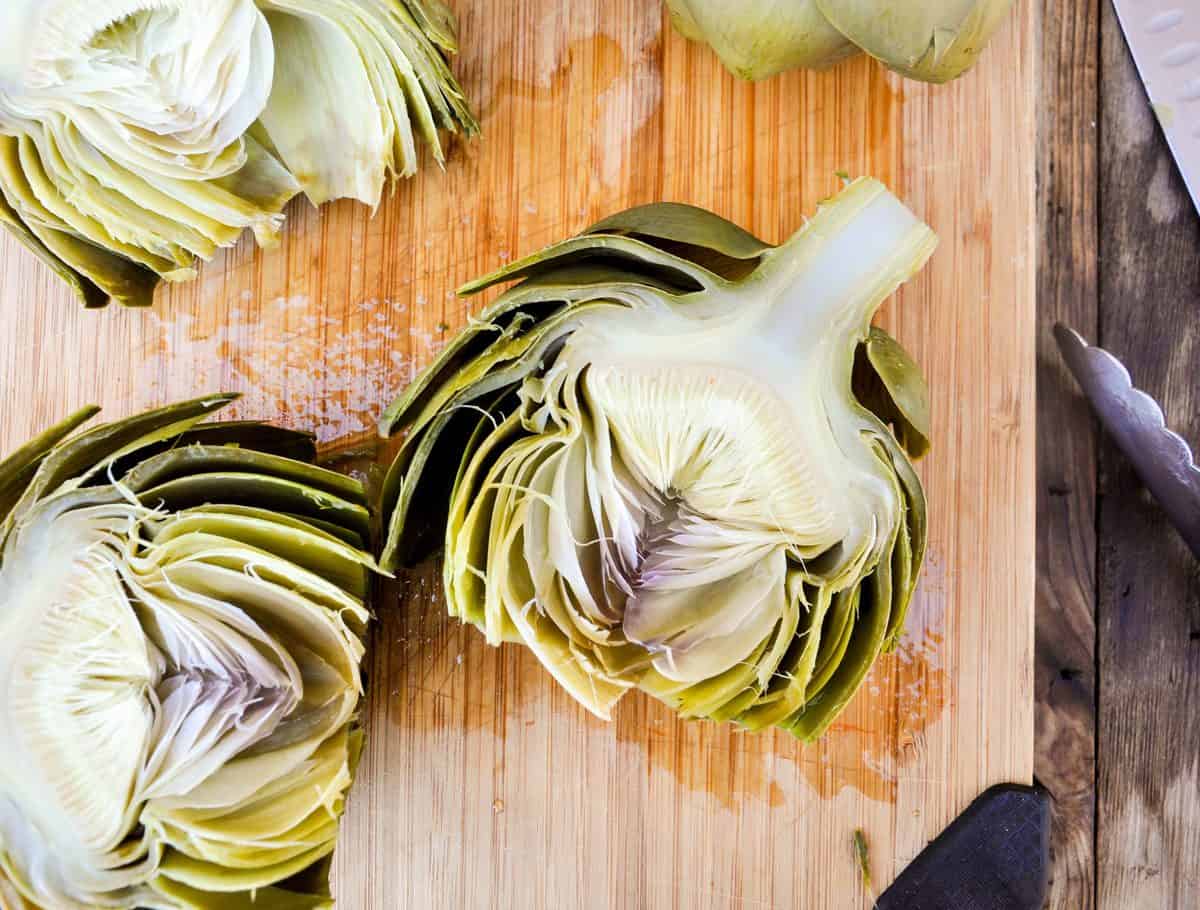 Halved artichoke 