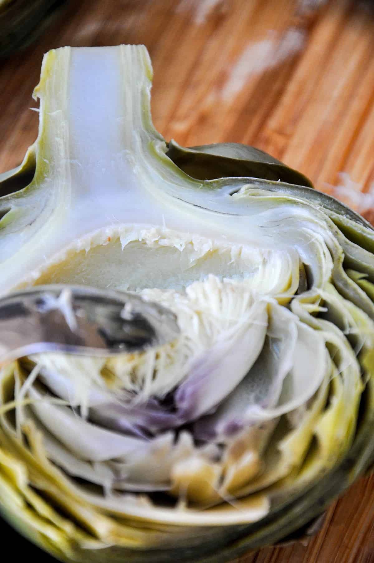 Halved artichoke 