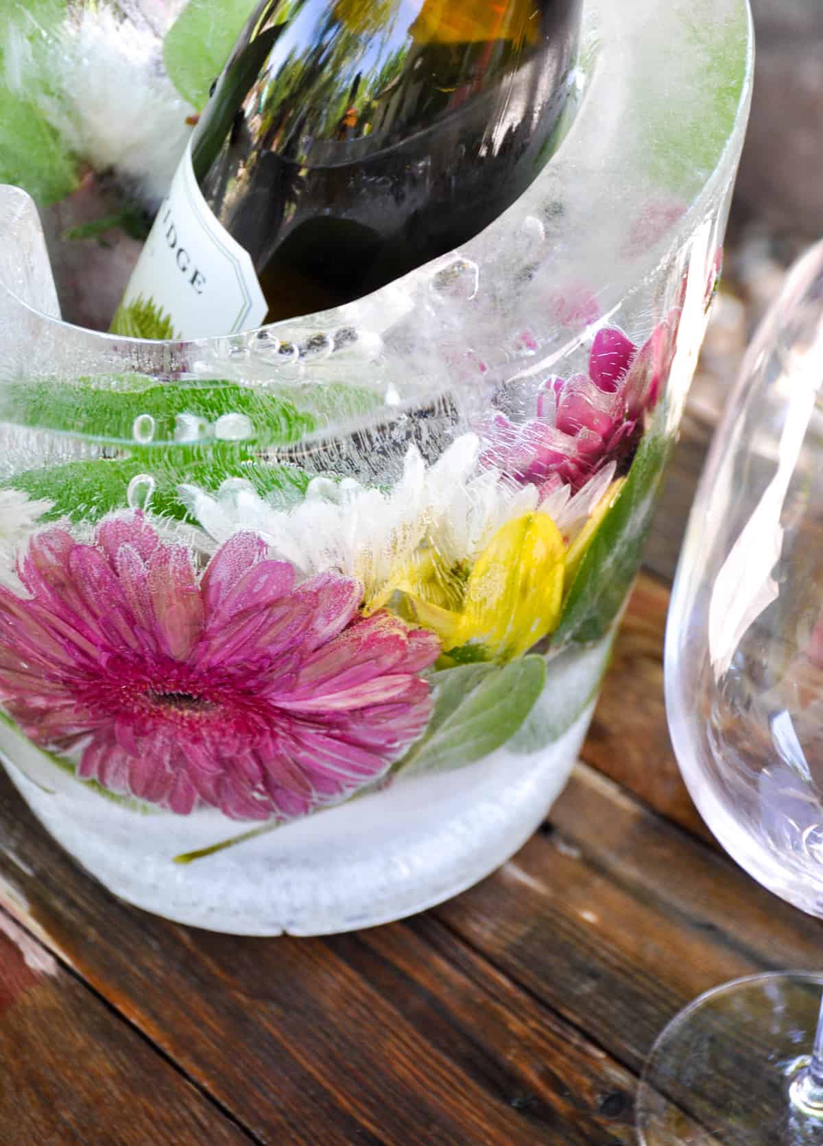 Champagne Ice Bucket Mold DIY Ice Bucket Mold, Ice Mold Wine Bottle  Chiller, Wine Chiller Ice Mold, Customized Champagne Bucket Ice Mold with  Flower 