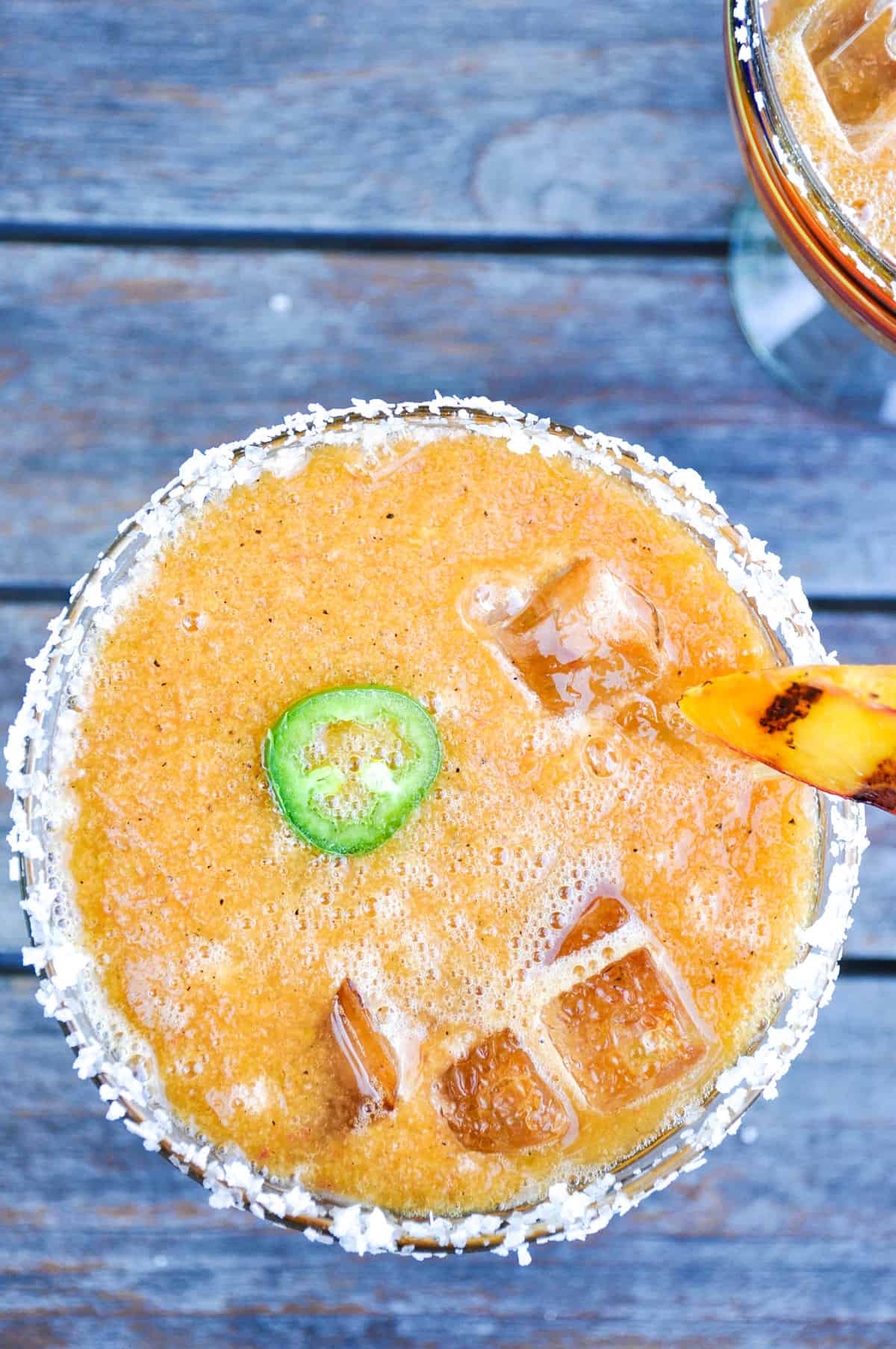 Spicy Grilled Peach margarita