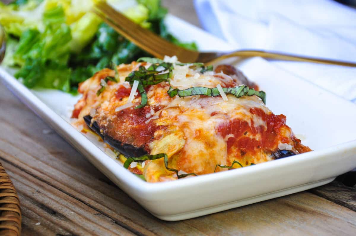 Fresh Veggie Lasagna using Zucchini and Mushrooms