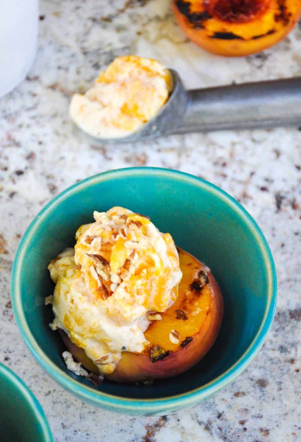 canned peach ice cream recipe