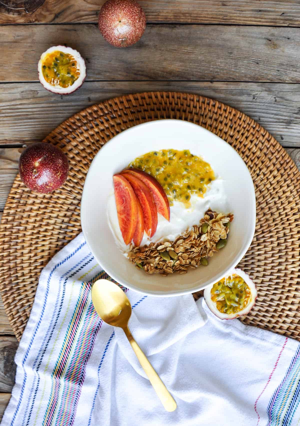 Passion Fruit & Granola Yogurt Bowl