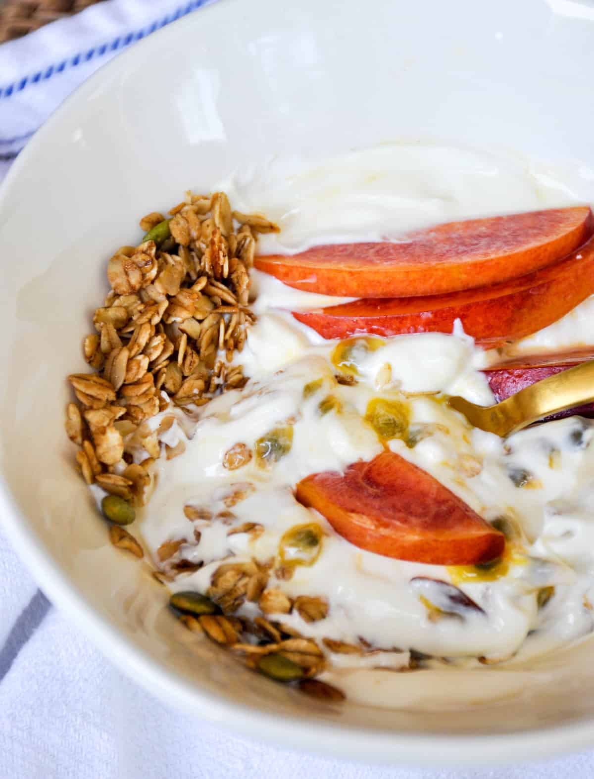 Passion Fruit & Granola Yogurt Bowl