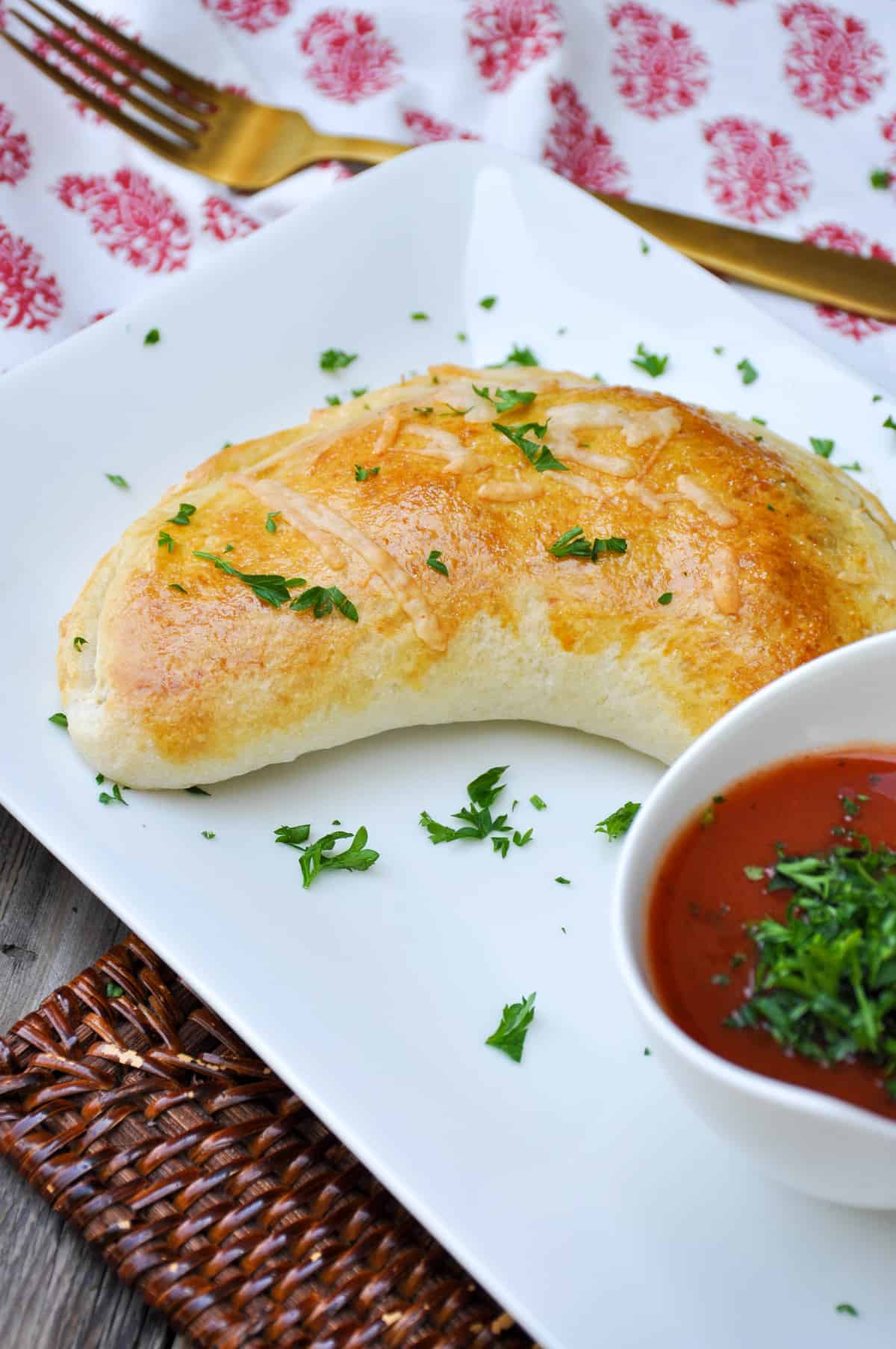 Beef and Mushrooms Calzone