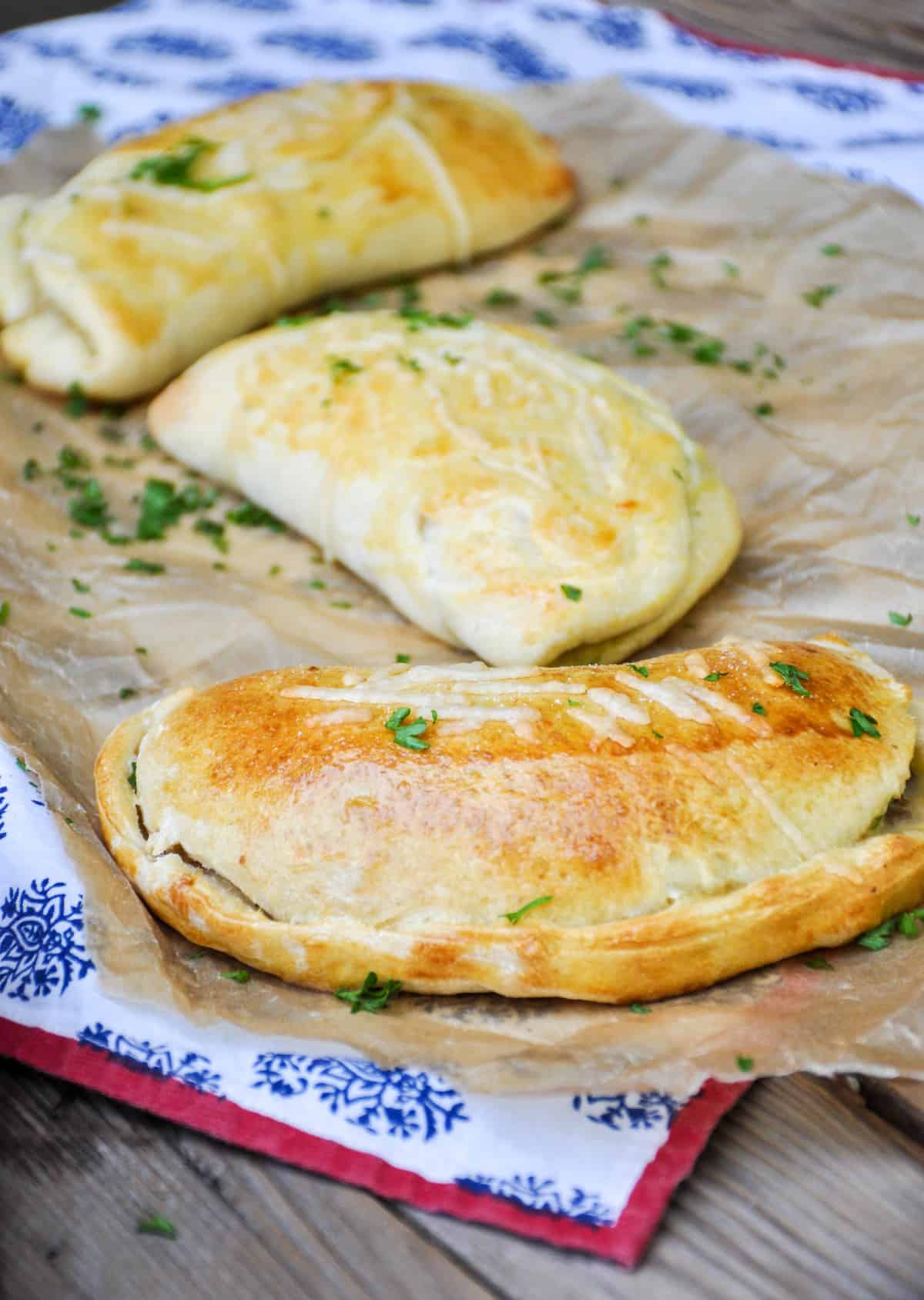 Beef and Mushrooms Calzone