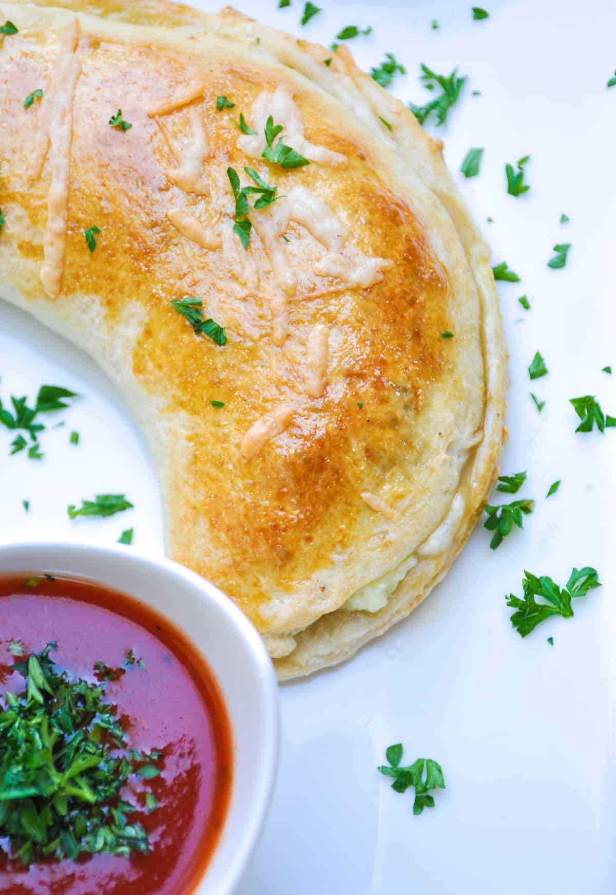 Beef and Mushrooms Calzone